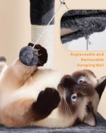 Yaheetech 63in Large Cat Tree for Heavy Cats up to 22lbs, Anti-Wobble Tower with... - Image 10