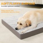 KSIIA Orthopedic Dog Bed Dog Crate Bed Waterproof for Large Dogs Deluxe Plush Wa... - Image 4