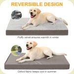 KSIIA Orthopedic Dog Bed Dog Crate Bed Waterproof for Large Dogs Deluxe Plush Wa... - Image 5