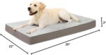 KSIIA Orthopedic Dog Bed Dog Crate Bed Waterproof for Large Dogs Deluxe Plush Wa... - Image 9