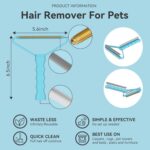 Carpet Rake - 60" Long Handle Pet Hair Removal with Metal Fabric Edge Design,Car... - Image 10
