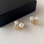 925 Sterling Silver Diamond Stud Earrings for Women Geometric Cubic Zirconia Jew... - Image 5