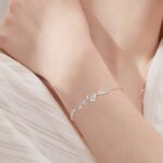 925 Sterling Silver Bracelet Simple Adjustable Charm Bracelets Trendy Gifts for ... - Image 4