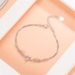 925 Sterling Silver Bracelet Simple Adjustable Charm Bracelets Trendy Gifts for ... - Image 8