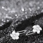 925 Sterling Silver Flower Hoop Earrings for Women 18K White Gold Plated Plumeri... - Image 6