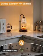Innqoo Candle Warmer Lamp with Timer, Dimmable Candle Warmer for Jar Candles, He... - Image 5