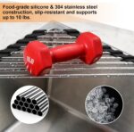 Corner Dish Drying Rack, Kitchen Sink Caddy Sponge Holder, Triangle Over The Sin... - Image 4