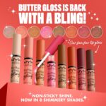 NYX PROFESSIONAL MAKEUP Butter Gloss Bling Lip Gloss, Non Sticky and Shiny Vegan... - Image 4