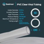 Eastman 3/8 Inch ID (1/2 Inch OD) PVC Clear Vinyl Tubing, 10 Foot Length, 98620 - Image 5