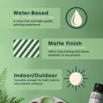 DecoEARTH Acrylic Paint Set “Basic Brights” Reclaimed Premium Paint Set of 8 (2 ... - Image 4