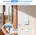 WiFi Door Sensor Chime, Smart Door Open Alert Window Sensor for Business/Home/Ki... - Image 3