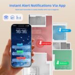 WiFi Door Sensor Chime, Smart Door Open Alert Window Sensor for Business/Home/Ki... - Image 4