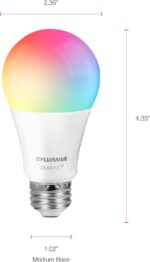 SYLVANIA Wifi LED Smart Light Bulb, 60W Equivalent Full Color and Tunable White ... - Image 7