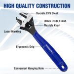 WORKPRO 5-piece Adjustable Wrench Set, 4-Inch & 6-Inch & 8-Inch & 10-Inch & 12-I... - Image 3