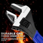 WORKPRO 5-piece Adjustable Wrench Set, 4-Inch & 6-Inch & 8-Inch & 10-Inch & 12-I... - Image 4