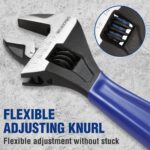 WORKPRO 5-piece Adjustable Wrench Set, 4-Inch & 6-Inch & 8-Inch & 10-Inch & 12-I... - Image 5