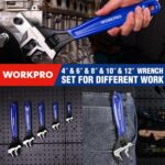 WORKPRO 5-piece Adjustable Wrench Set, 4-Inch & 6-Inch & 8-Inch & 10-Inch & 12-I... - Image 6