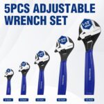 WORKPRO 5-piece Adjustable Wrench Set, 4-Inch & 6-Inch & 8-Inch & 10-Inch & 12-I... - Image 7
