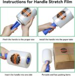 Stretch Film Shrink Wrap Roll - 5" x 1200' - 80 Gauge 600% Stretch Self-Adhering... - Image 10