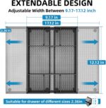Marbrasse Expandable Desk Drawer Organizer, Mesh Drawer Organizer Tray with 10 A... - Image 3