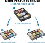 Marbrasse Expandable Desk Drawer Organizer, Mesh Drawer Organizer Tray with 10 A... - Image 6