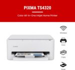 Canon PIXMA TS4320 Wireless Color Inkjet Printer for Duplex Printing, White – Ho... - Image 3