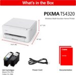 Canon PIXMA TS4320 Wireless Color Inkjet Printer for Duplex Printing, White – Ho... - Image 10