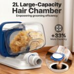buenkee Dog Grooming Kit with Vacuum, 15000Pa Pet Hair Clipper and Shedding Brus... - Image 9
