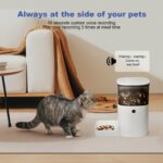 ANDOLL HOME Automatic Cat Feeder, 4L Cat Food Dispenser with 10s Voice Recorder,... - Image 7