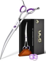 ULG 30° Curved Dog Grooming Scissors 440C Stainless Steel, 7.5" Professional Pet... - Image 9