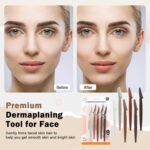 D Dermaplane Razor for Women Face - 6PCS Face Razors for Women - Eyebrow Razor w... - Image 8