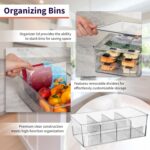 ClearSpace Pantry Organization and Storage Bins with Removable Dividers & Lids –... - Image 4