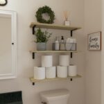 WOPITUES Wood Floating Shelves Set of 6, 24 inch Long Floating Shelves for Wall ... - Image 5