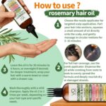 Blend Of Pure Rosemary Oil For Hair Growth With Castor, Batana, Jojoba Oil-Infus... - Image 5