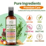 Blend Of Pure Rosemary Oil For Hair Growth With Castor, Batana, Jojoba Oil-Infus... - Image 9