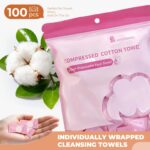 Classycoo Compressed Towel 100 PCS Mini Tablets Disposable Portable Face Towel C... - Image 8
