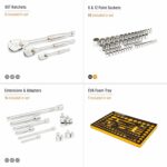 GEARWRENCH 83 Pc. 1/4, 3/8", 1/2" 90-Tooth SAE/Metric Mechanics Tool Set with EV... - Image 3