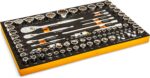 GEARWRENCH 83 Pc. 1/4, 3/8", 1/2" 90-Tooth SAE/Metric Mechanics Tool Set with EV... - Image 11