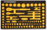 GEARWRENCH 83 Pc. 1/4, 3/8", 1/2" 90-Tooth SAE/Metric Mechanics Tool Set with EV... - Image 12