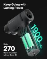 HOTO 16V Brushless Power Drill, 50 N·m High Torque with Smart Display, Auto Mode... - Image 8