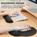 KTRIO Ergonomic Keyboard Wrist Rest and Mouse Pad with Wrist Rest Set, Memory Fo... - Image 3