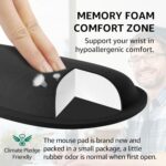KTRIO Ergonomic Keyboard Wrist Rest and Mouse Pad with Wrist Rest Set, Memory Fo... - Image 4