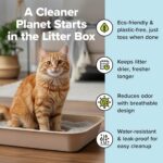 Kitty Sift Disposable Cat Litter Box Large, 6 Count, Durable Portable for Travel... - Image 3