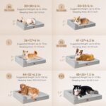 EHEYCIGA Orthopedic Dog Bed Medium Size Dogs, Memory Foam Dog Bed with Washable ... - Image 3