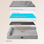 EHEYCIGA Orthopedic Dog Bed Medium Size Dogs, Memory Foam Dog Bed with Washable ... - Image 6