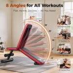 NICEPEOPLE Adjustable Weight Bench for Home Gym, 660LBS Capacity Workout Bench w... - Image 4