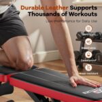 NICEPEOPLE Adjustable Weight Bench for Home Gym, 660LBS Capacity Workout Bench w... - Image 8