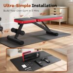NICEPEOPLE Adjustable Weight Bench for Home Gym, 660LBS Capacity Workout Bench w... - Image 10