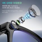EarlySincere 2026 Ai Smart Glasses for Men Women, 8mp 4k Hd Camera Glasses, 410m... - Image 3