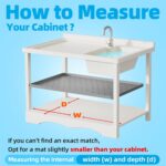 Winisok Silicone Under Sink Mat 34" x 22", Kitchen Essentials and Gadgets, Shelf... - Image 7